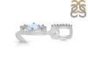 Moonstone & White Topaz Alphabet L Pendant RBM-RDA-90.