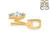 Moonstone & White Topaz Alphabet M Pendant RBM-RDA-91.