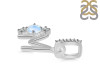 Moonstone & White Topaz Alphabet M Pendant RBM-RDA-91.