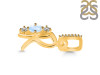 Moonstone & White Topaz Alphabet R Pendant RBM-RDA-96.
