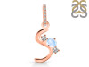 Moonstone & White Topaz Alphabet S Pendant RBM-RDA-97.