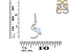 Moonstone & White Topaz Alphabet S Pendant RBM-RDA-97.