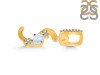 Moonstone & White Topaz Alphabet S Pendant RBM-RDA-97.