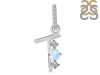 Moonstone & White Topaz Alphabet T Pendant RBM-RDA-98.