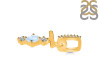 Moonstone & White Topaz Alphabet T Pendant RBM-RDA-98.