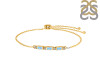 Moonstone & White Topaz Bracelet RBM-RDB-139.