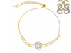 Moonstone & White Topaz Bracelet With Adjustable Camera Lock RBM-RDB-68.