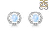 Moonstone & White Topaz Stud Earring RBM-RDE-1003.