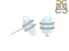 Moonstone & White Topaz Stud Earring RBM-RDE-1139.