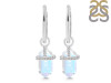 Moonstone & White Topaz Hoop Earring RBM-RDE-1197.