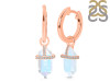 Moonstone & White Topaz Hoop Earring RBM-RDE-1197.