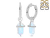 Moonstone & White Topaz Hoop Earring RBM-RDE-1197.