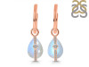 Moonstone & White Topaz Hoop Earring RBM-RDE-1198.