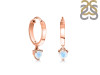 Moonstone Heart Hoop Earring RBM-RDE-1231.