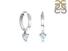 Moonstone Heart Hoop Earring RBM-RDE-1231.