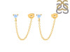Moonstone Chain Stud Earring RBM-RDE-1235.