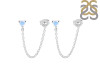 Moonstone Chain Stud Earring RBM-RDE-1235.
