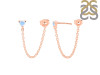 Moonstone Chain Stud Earring RBM-RDE-1235.