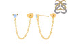 Moonstone Chain Stud Earring RBM-RDE-1235.