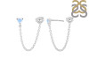 Moonstone Chain Stud Earring RBM-RDE-1235.