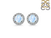 Moonstone & White Topaz Stud Earring RBM-RDE-1259.