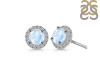 Moonstone & White Topaz Stud Earring RBM-RDE-1259.