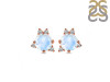 Moonstone & White Topaz Stud Earring RBM-RDE-1260.
