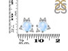Moonstone & White Topaz Stud Earring RBM-RDE-1260.