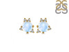 Moonstone & White Topaz Stud Earring RBM-RDE-1260.
