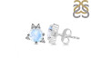 Moonstone & White Topaz Stud Earring RBM-RDE-1260.