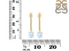 Moonstone & White Topaz Hoop Earring RBM-RDE-1469.