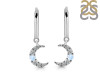 Moonstone & White Topaz Hoop Earring RBM-RDE-1471.