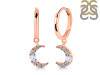 Moonstone & White Topaz Hoop Earring RBM-RDE-1471.