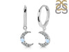 Moonstone & White Topaz Hoop Earring RBM-RDE-1471.