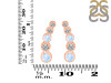 Moonstone & White Topaz Stud Earring RBM-RDE-1472.