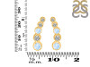 Moonstone & White Topaz Stud Earring RBM-RDE-1472.