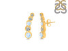 Moonstone & White Topaz Stud Earring RBM-RDE-1472.