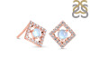 Moonstone & White Topaz Stud Earring RBM-RDE-847.