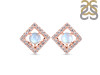 Moonstone & White Topaz Stud Earring RBM-RDE-847.