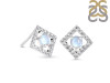 Moonstone & White Topaz Stud Earring RBM-RDE-847.