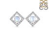 Moonstone & White Topaz Stud Earring RBM-RDE-847.