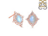 Moonstone & White Topaz Stud Earring RBM-RDE-849.