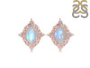 Moonstone & White Topaz Stud Earring RBM-RDE-849.