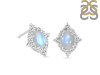 Moonstone & White Topaz Stud Earring RBM-RDE-849.