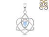 Moonstone Triquetra Heart Knot Pendant RBM-RDEP-880.