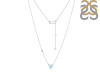 Moonstone & White Topaz Necklace RBM-RDN-382.