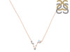 Pisces Zodiac Star Constellation Moonstone & White Topaz Necklace RBM-RDN-387.