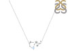 Scorpio Zodiac Star Constellation Moonstone & White Topaz Necklace RBM-RDN-495.