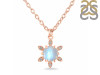 Moonstone & White Topaz Necklace With Slider Lock RBM-RDN-75.