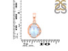 Moonstone & White Topaz Pendant RBM-RDP-1147-ROSECUT.